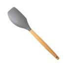 Espátula Elegante de Silicone com Cabo de Madeira - 31cm para Cozinhar com Estilo