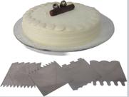 Espátula inox para Decoração Bolo 8 Modelos confeitaria