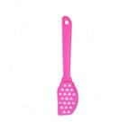 Espátula Pão Duro Rosa com Coração em Silicone