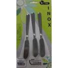 Espátula para manteiga e Pate 3 peças aço Inox - Viel Espátula para manteiga e Pate 3 peças aço Inox - Viel