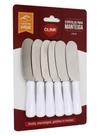 Espatula para Manteiga Pate Geleia Creme de Inox com 6 peças