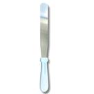 Espátula Reta De Confeiteiro Em Aço Inox e Cabo De Plástico Branco Uny Home Espátula Reta De Confeiteiro Em Aço Inox e Cabo De Plástico Branco Uny Home