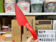 Espátula Serrilhada Tupperware Vermelha Importada