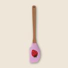 Espátula Strawberry Silicone Rosa - ACASA