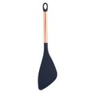 Espátulas De Cozinha Nylon Cabo Inox Azul