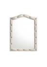 Espejo Acme Reggie Beige con Tela y Madera MDF de Tablero de Partículas