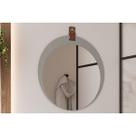 Espelheira Banheiro Lua Oval 60x60cm Platina MGM Espelheira Banheiro Lua Oval 60x60cm Platina MGM