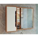 Espelheira de Banheiro BN3645 80x60cm Amêndoa/Branco - Tecno Mobili Espelheira de Banheiro BN3645 80x60cm Amêndoa/Branco - Tecno Mobili