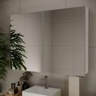 Espelheira De Banheiro Nature 110cm Estilare ESP4034 Branco Ls Espelheira De Banheiro Nature 110cm Estilare ESP4034 Branco Ls