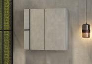 Espelheira De Parede Para Banheiro Life 60x57x14 Cor: Cinza