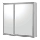 Espelheira Duo Silver Sobrepor 9,5cm X 52,5cm X 48,5cm