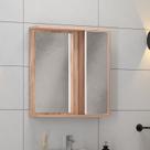 Espelheira para Banheiro 1 Porta 2 Prateleiras Tívoli