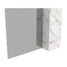 Espelheira para Banheiro 1 Porta 80cm Multimóveis CR10082 Mármore Branco Espelheira para Banheiro 1 Porta 80cm Multimóveis CR10082 Mármore Branco