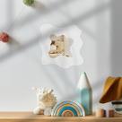 Espelho 25x25cm Decoracao Quarto Bebe Enxoval Crianca Menina Menino Kids