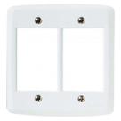 Espelho 4x4 06 Módulos Tramontina Lux2 Branco - Sistema Modular Com Parafusos Espelho 4x4 06 Módulos Tramontina Lux2 Branco - Sistema Modular Com Parafusos