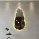 Espelho 60x130 Jateado Eclipse Ou Borda Infinita Orgânico Espelho 60x130 Jateado Eclipse Ou Borda Infinita Orgânico