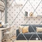 Espelho Acrilico Decorativo Em Forma De Diamante 17 peças