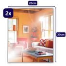 Espelho Adesivo Auto Colante Decorativo Oval ou Retangular para sala ou banheiro