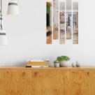 Espelho Adesivo em PET Acrilic Flexível Decorativo 10x70cm Tiras