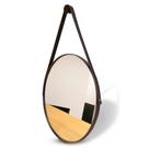 Espelho Adnet Couro Costurado Com Alça + Suporte 60cm 50cm 40cm 30cm Sala Quarto Banheiro Redondo Espelho Adnet Couro Costurado Com Alça + Suporte 60cm 50cm 40cm 30cm Sala Quarto Banheiro Redondo