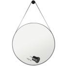Espelho Adnet Para Lavabo Alça Em Couro 60cm + Suporte Espelho Adnet Para Lavabo Alça Em Couro 60cm + Suporte