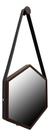 Espelho Adnet Sextavado 50cm Decorativo Com Alça + Suporte -