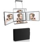 Espelho Aokoka dobrável de 5 vias para cortar e barbear o cabelo automaticamente Espelho Aokoka dobrável de 5 vias para cortar e barbear o cabelo automaticamente