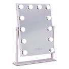 Espelho Camarim Grande 12 LEDS Touch 3 Tons Ajustavel Rotaçao 360 Graus Maquiagem Penteado Mesa Penteadeira Bancada
