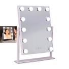 Espelho Camarim Grande LED 12 Lampadas 3 Tons Brilho Ajustavel Rotaçao 360 Graus Penteado Maquiagem Mesa Penteadeira Bancada Banheiro Multiuso Ilumina