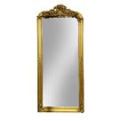Espelho Clássico de Chão com Moldura Entalhe Dourado 169x97x8cm Espelho Clássico de Chão com Moldura Entalhe Dourado 169x97x8cm