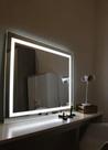 Espelho com faixa LED para banheiro 80x70cm Touch Screen