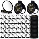 Espelho compacto de bolso Weysat Black 48 unidades para mulheres