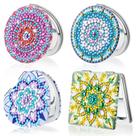 Espelho compacto Diamond Painting Marsui, conjunto de 4 para mulheres