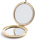 Espelho compacto Mpowtech Gold para mulheres e meninas 1x/2x Magnify