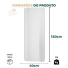 Espelho Corpo Inteiro Lopazzi Grande Retangular 150x40cm Quarto Sala Hall Banheiro