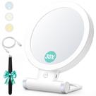 Espelho de aumento B Beauty Planet 30X/1X com luz, dobrável