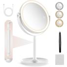 Espelho de aumento Loksengtech 1X/10X com luz recarregável de 8,6 polegadas Espelho de aumento Loksengtech 1X/10X com luz recarregável de 8,6 polegadas