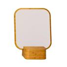 Espelho de Bancada Ou Linha Aura Inclinável Bambu 16x14cm Espelho de Bancada Ou Linha Aura Inclinável Bambu 16x14cm