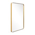 Espelho de banheiro ANDY STAR Gold Brushed Latão 56x76cm Aço Inoxidável