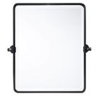 Espelho de banheiro TEHOME Farmhouse Black Metal 50x60cm