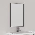 Espelho de banheiro VocalStar 40x60cm com moldura de metal preto
