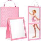 Espelho de bastidores dobrável Colingmill Leather Pink 85,09x33,78cm