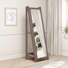 Espelho de Chão com 2 Prateleiras Retrô 161x50cm Movelbento