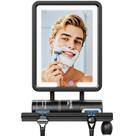 Espelho de chuveiro eeuuty Heated Fogless com luzes e suporte de barbear