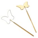 Espelho de cílios Miuffue Butterfly para extensões de cílios 6,35 cm dourado