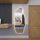 Espelho De Led Orgânico Luxo Sala Salão Quarto Hall Closet Decoração De Qualidade Espelho De Led Orgânico Luxo Sala Salão Quarto Hall Closet Decoração De Qualidade