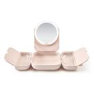 Espelho de maquiagem AMIRO M2 LumoCube com bolsa LED Lights Pink