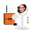 Espelho de maquiagem B Beauty Planet Lighted Magnifying 30X com luz