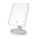 Espelho De Maquiagem Com Led Touch Ajustável Portátil Branco