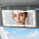 Espelho de Maquiagem com Viseira Solar JOYTUTUS - 60 LEDs e Luzes para Carro